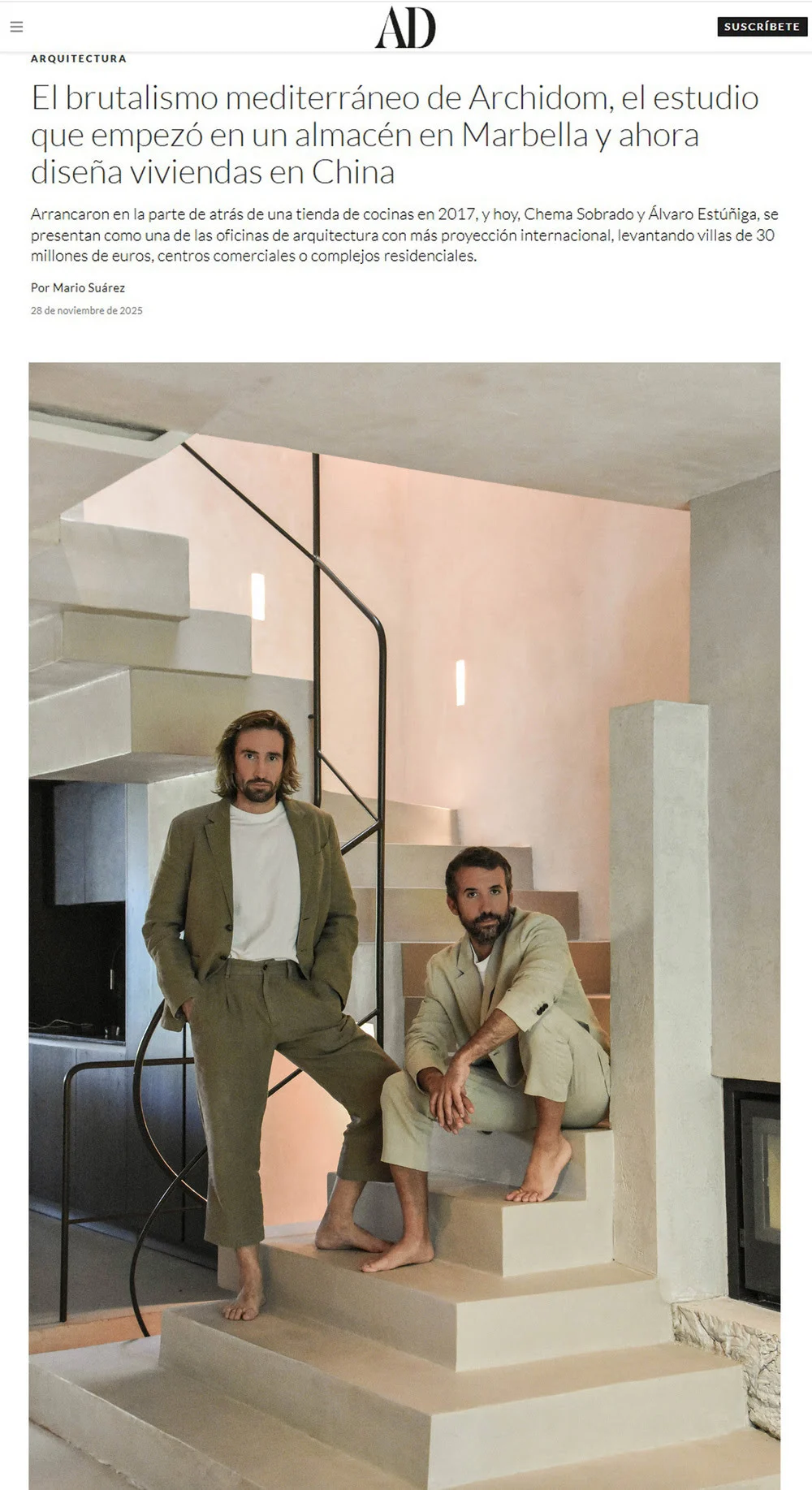 Architectural Digest cover